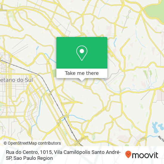 Mapa Rua do Centro, 1015, Vila Camilópolis Santo André-SP