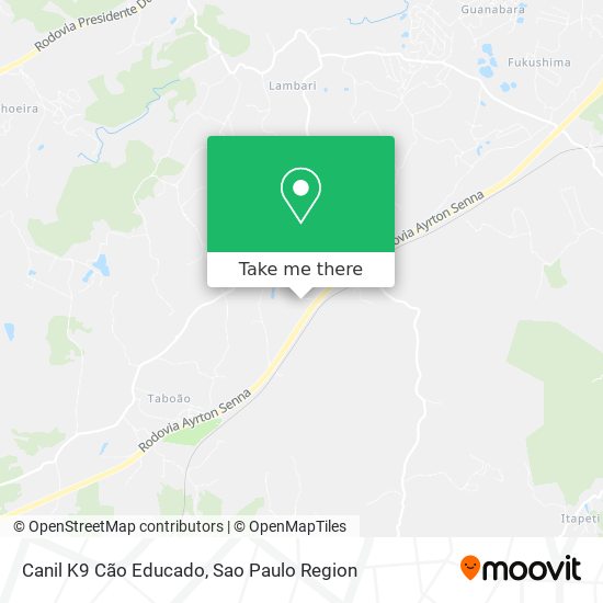 Canil K9 Cão Educado map