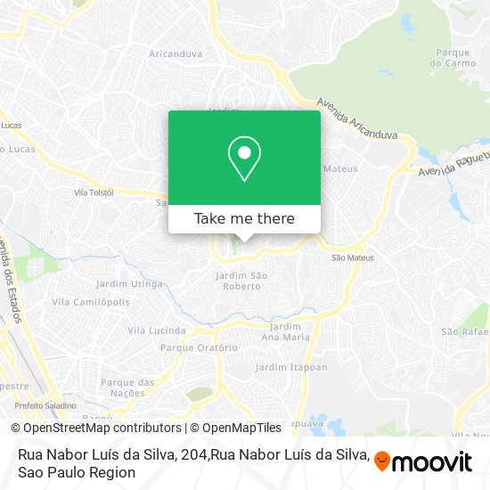 Mapa Rua Nabor Luís da Silva, 204,Rua Nabor Luís da Silva