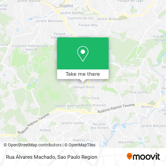 Rua Álvares Machado map