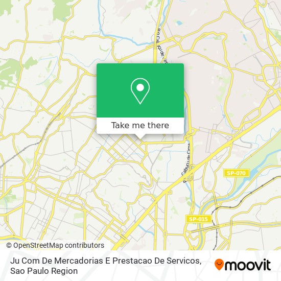 Ju Com De Mercadorias E Prestacao De Servicos map