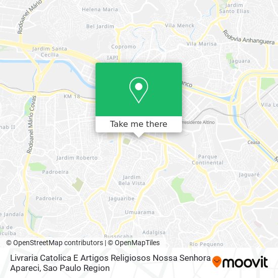 Livraria Catolica E Artigos Religiosos Nossa Senhora Apareci map