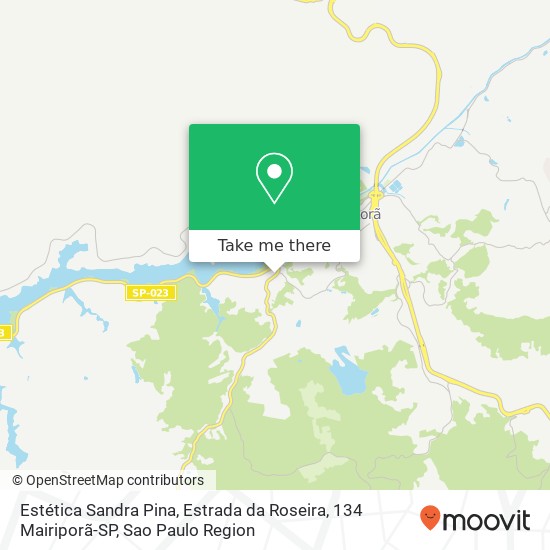 Mapa Estética Sandra Pina, Estrada da Roseira, 134 Mairiporã-SP