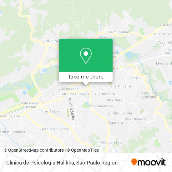 Clínica de Psicologia Halikhá map