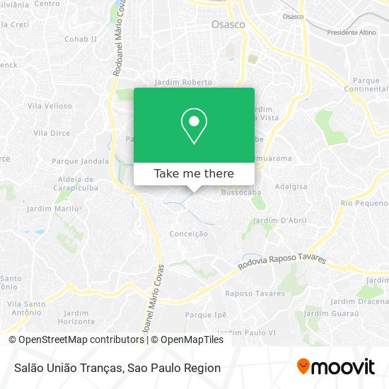 Salão União Tranças map