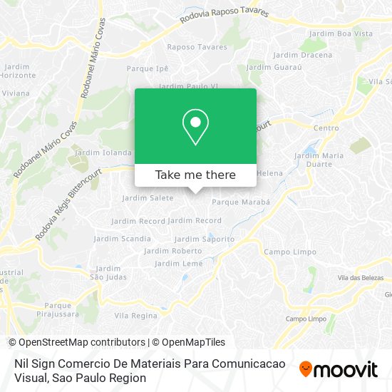 Nil Sign Comercio De Materiais Para Comunicacao Visual map