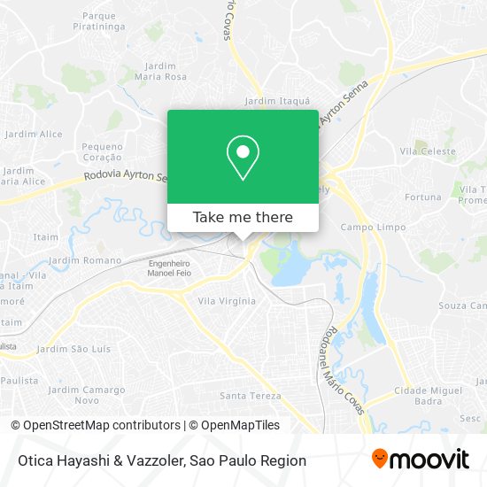 Otica Hayashi & Vazzoler map