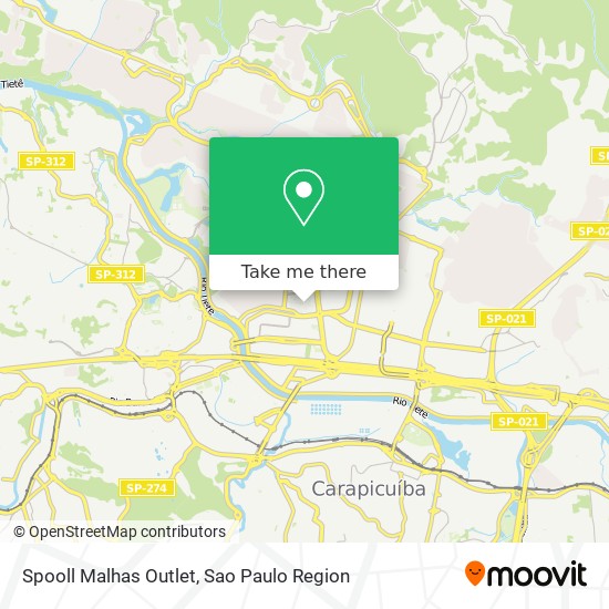 Spooll Malhas Outlet map