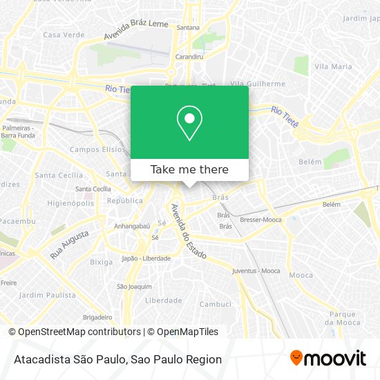 Atacadista São Paulo map