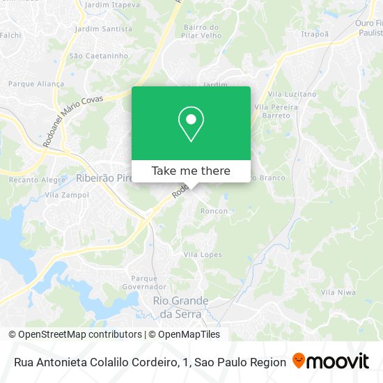 Rua Antonieta Colalilo Cordeiro, 1 map