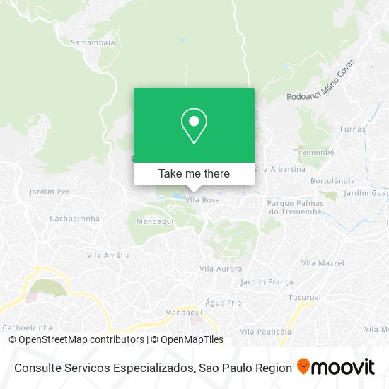 Consulte Servicos Especializados map