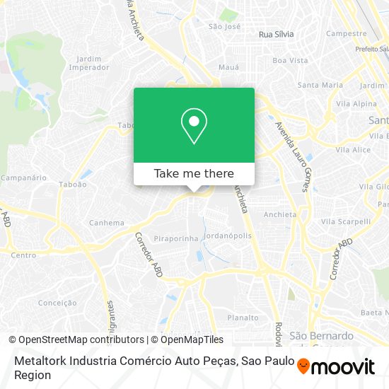 Metaltork Industria Comércio Auto Peças map