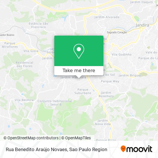 Rua Benedito Araújo Novaes map