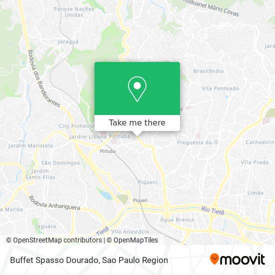 Buffet Spasso Dourado map