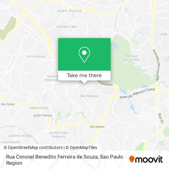 Rua Coronel Benedito Ferreira de Souza map