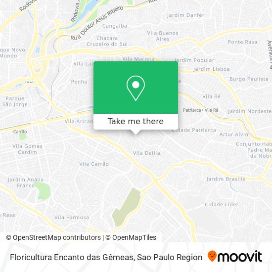 Floricultura Encanto das Gêmeas map
