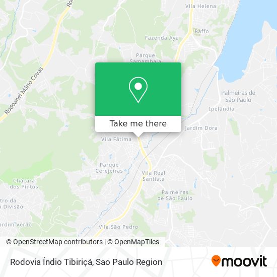 Rodovia Índio Tibiriçá map