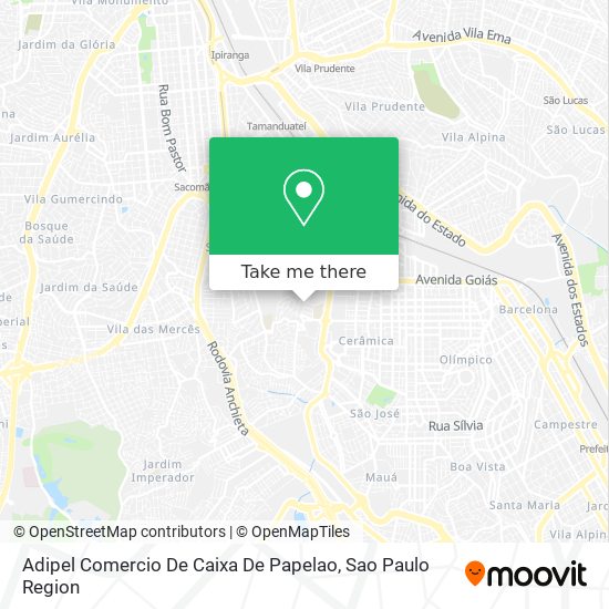 Adipel Comercio De Caixa De Papelao map