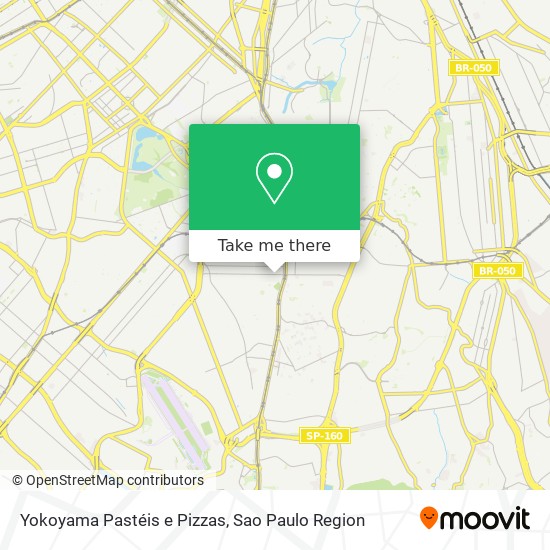 Yokoyama Pastéis e Pizzas map
