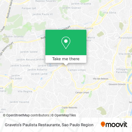 Graveto's Paulista Restaurante map