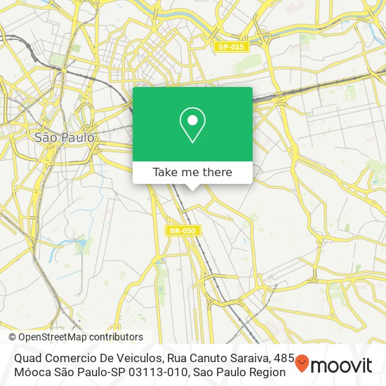 Quad Comercio De Veiculos, Rua Canuto Saraiva, 485 Móoca São Paulo-SP 03113-010 map