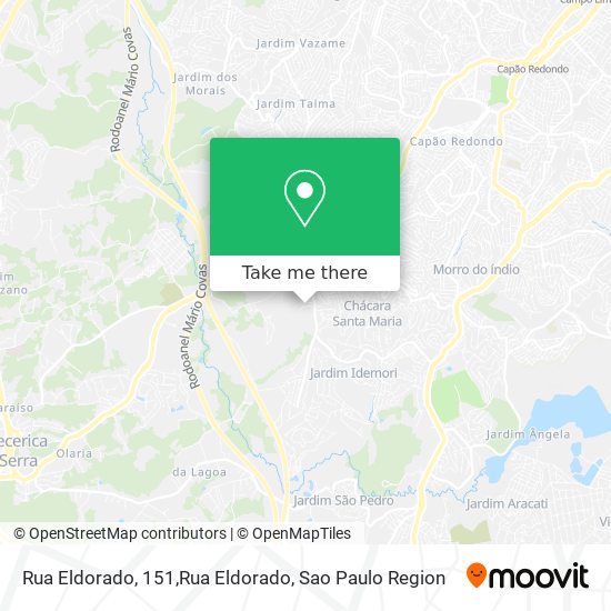 Mapa Rua Eldorado, 151,Rua Eldorado