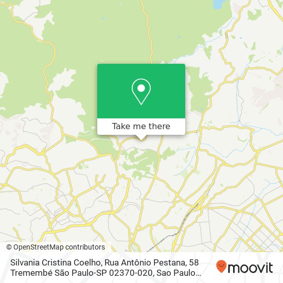 Silvania Cristina Coelho, Rua Antônio Pestana, 58 Tremembé São Paulo-SP 02370-020 map