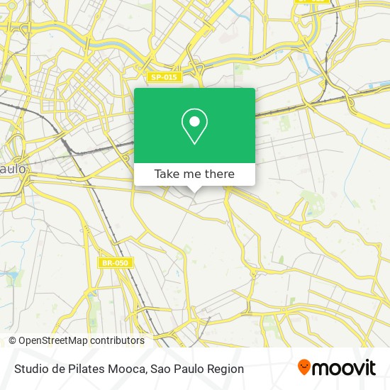 Studio de Pilates Mooca map