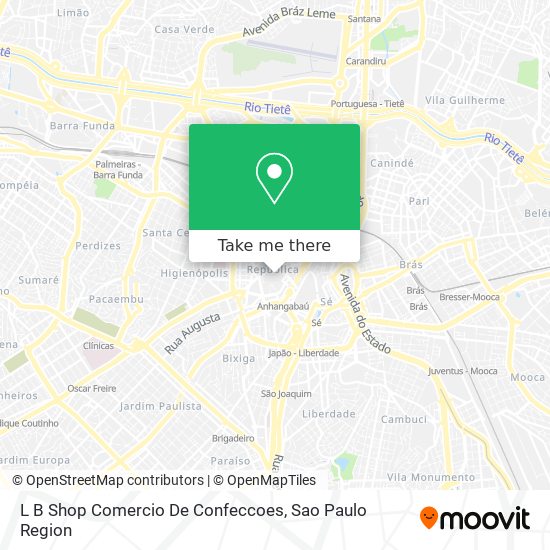 L B Shop Comercio De Confeccoes map