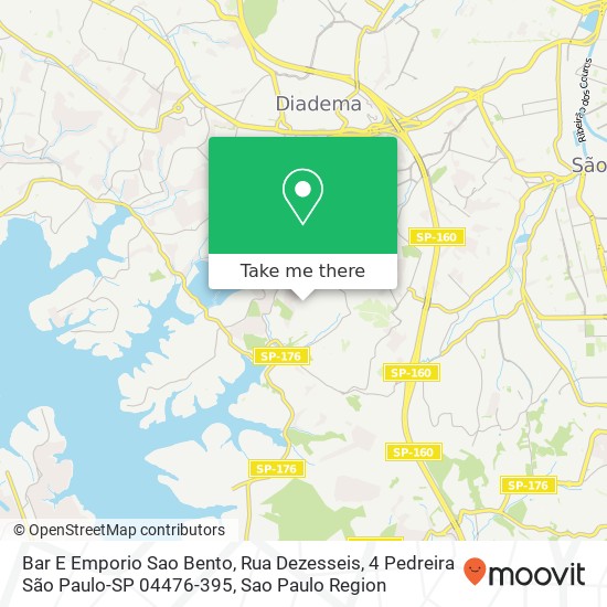 Bar E Emporio Sao Bento, Rua Dezesseis, 4 Pedreira São Paulo-SP 04476-395 map