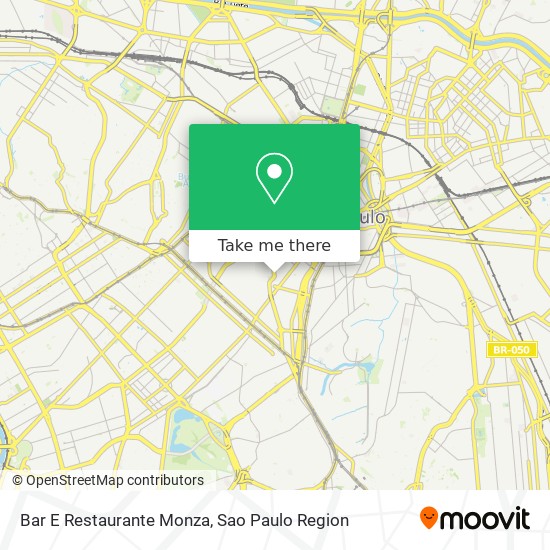 Mapa Bar E Restaurante Monza