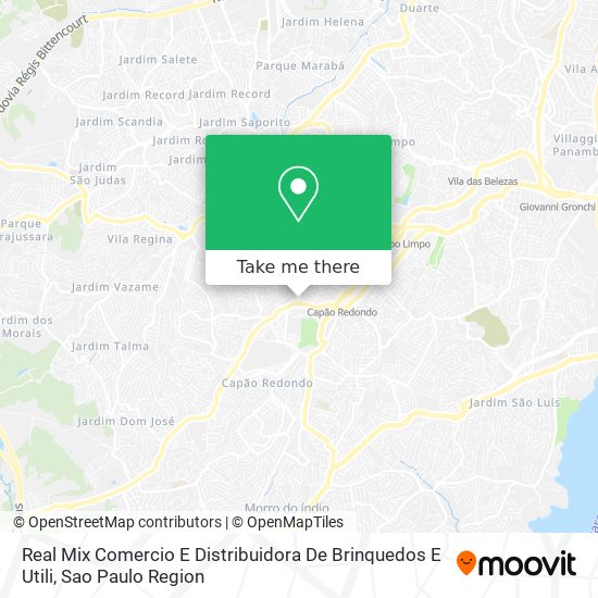 Mapa Real Mix Comercio E Distribuidora De Brinquedos E Utili