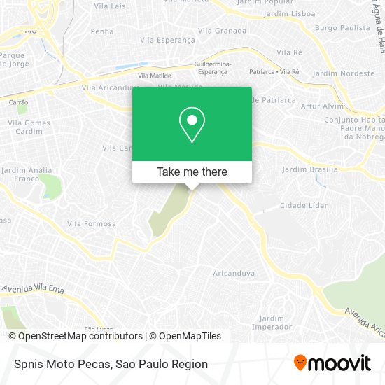 Spnis Moto Pecas map