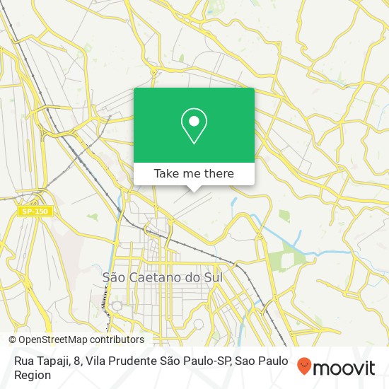 Mapa Rua Tapaji, 8, Vila Prudente São Paulo-SP