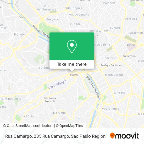 Mapa Rua Camargo, 235,Rua Camargo