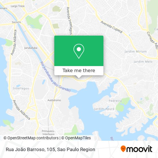 Mapa Rua João Barroso, 105