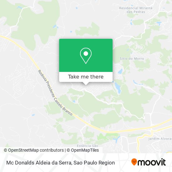 Mc Donalds Aldeia da Serra map