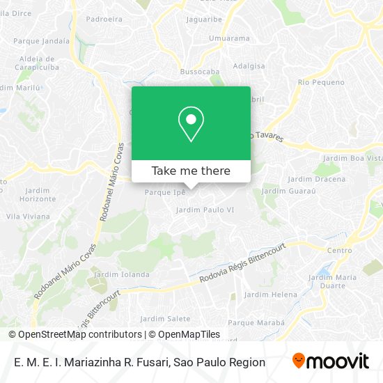 E. M. E. I. Mariazinha R. Fusari map