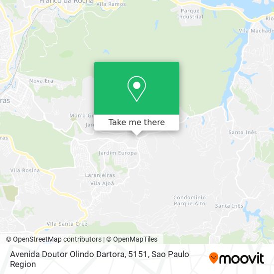 Mapa Avenida Doutor Olindo Dartora, 5151