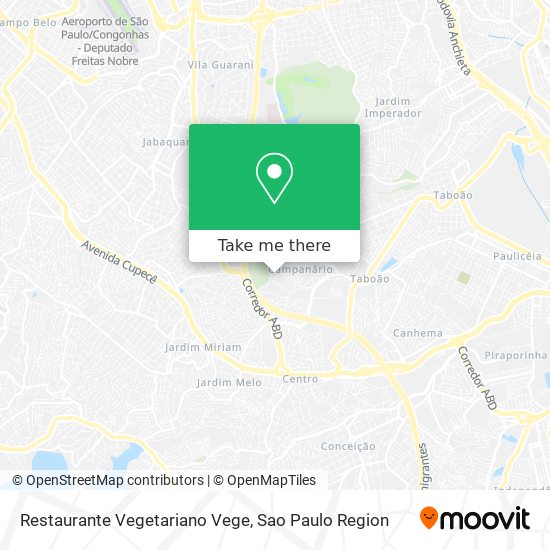 Restaurante Vegetariano Vege map