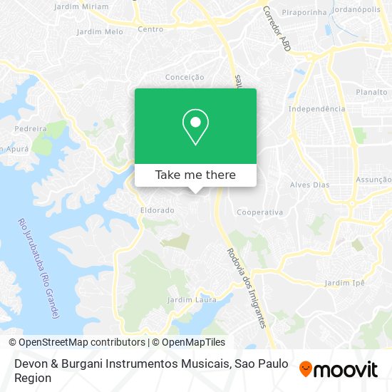 Mapa Devon & Burgani Instrumentos Musicais