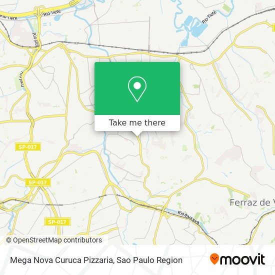 Mapa Mega Nova Curuca Pizzaria