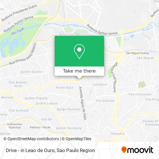 Drive - in Leao de Ouro map