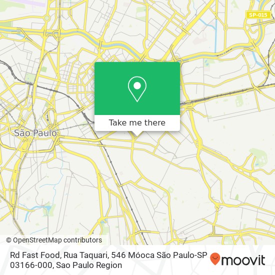 Rd Fast Food, Rua Taquari, 546 Móoca São Paulo-SP 03166-000 map