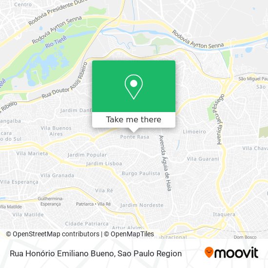 Rua Honório Emiliano Bueno map