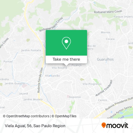 Viela Aguaí, 56 map