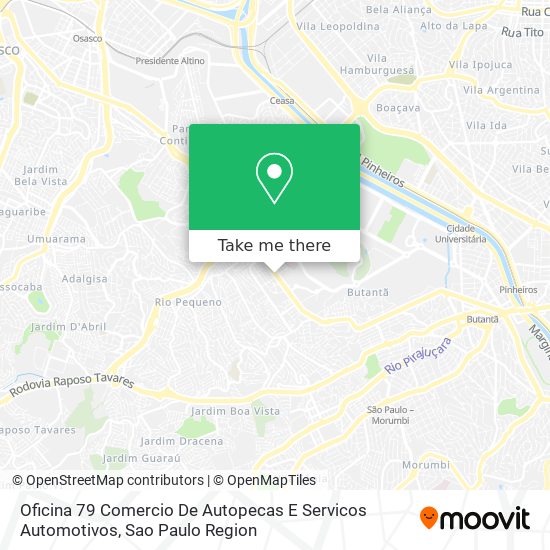 Oficina 79 Comercio De Autopecas E Servicos Automotivos map