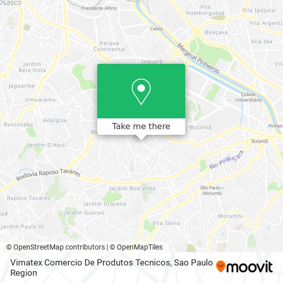 Vimatex Comercio De Produtos Tecnicos map