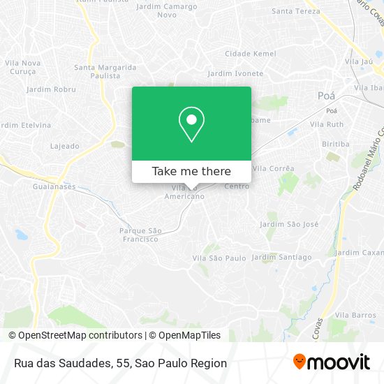 Mapa Rua das Saudades, 55