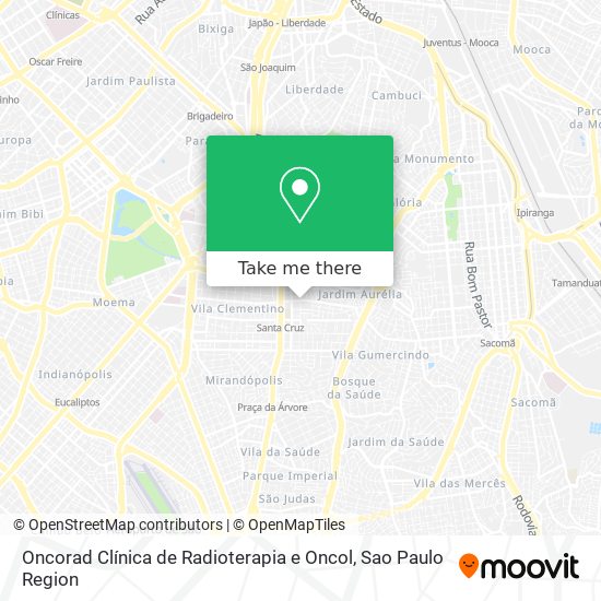 Oncorad Clínica de Radioterapia e Oncol map
